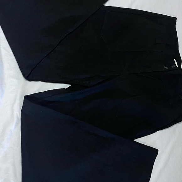 Anthropologie Black Wide Leg Pants - Picture 6 of 10